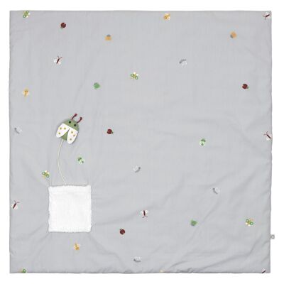 Gray insect play mat