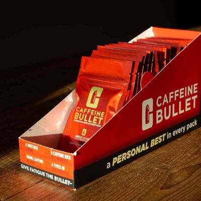 Caffeine Bullet Mint Energy Masticables Caja de 20 paquetes