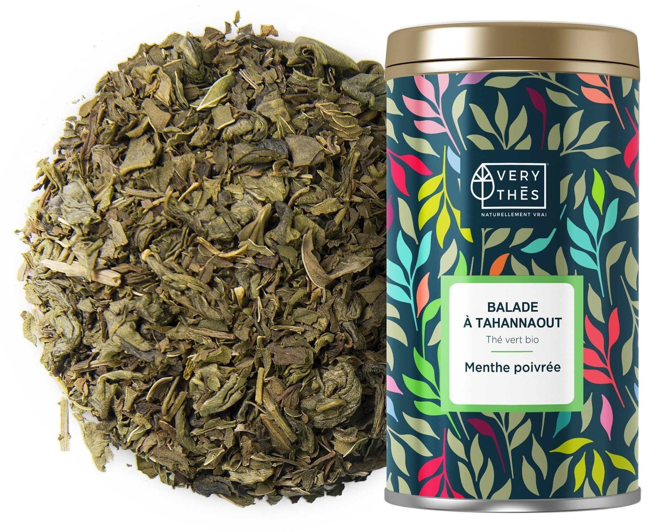 Thé vert "BALADE A TAHANNAOUT" BIO 85 GR (MENTHE POIVREE)