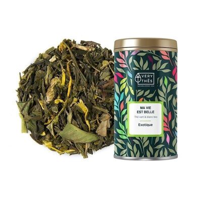 Green tea "MA VIE EST BELLE ORGANIC" 85 GR (EXOTIC)