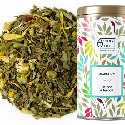 Herbal tea "DIGESTION" 80 GR (FENNEL & LEMON Balm)