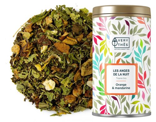 Tisane "LES ANGES DE LA NUIT" BIO 80 GR (DOUCEUR D'AGRUMES) - COLLECTOR ST VALENTIN