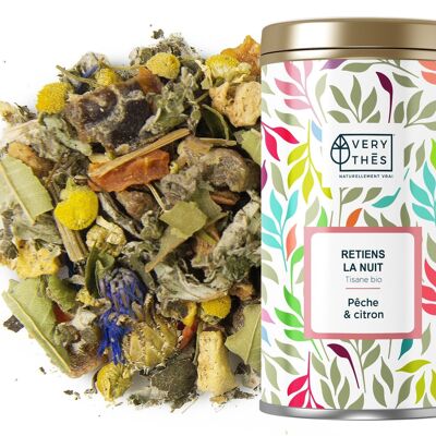 Tisane "RETIENS LA NUIT" BIO 80 GR (PECHE & CITRON)