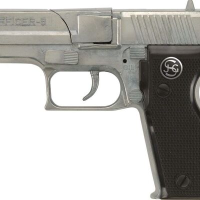 Children's toy - Officer pistol - 8 shots - 15.5cm - Metal