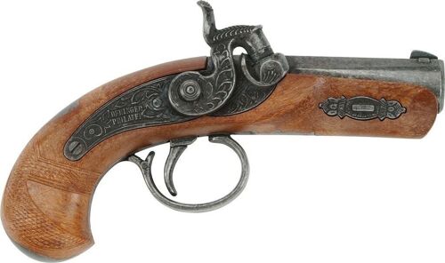 Jouet pour enfant - Pistolet de pirate Philadelphia - 1 coup - 13cm - Métal