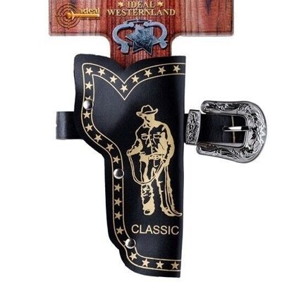 Klassischer Sheriff Gürtel und Holster - 60-90 cm