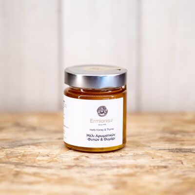 Honig mit aromatischen Kräutern und Thymian - 250gr Glas