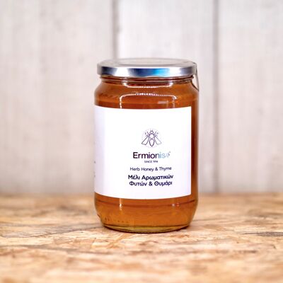 Honey with aromatic herbs and thyme - 940gr jar