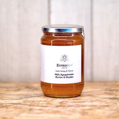 Honey with aromatic herbs and thyme - 940gr jar