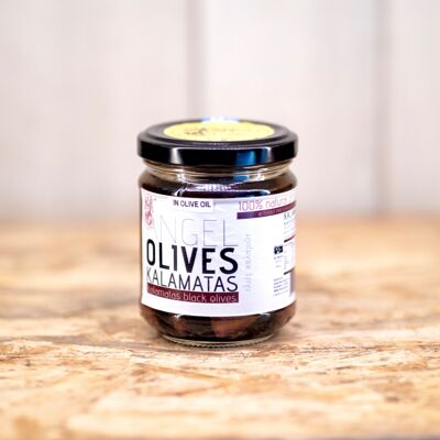 Olives de Kalamata à l’huile d’olive Extra Vierge – pot 100gr