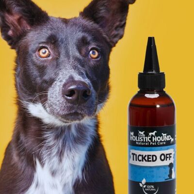 Ticked Off: un tratamiento y repelente natural y eficaz para la prevención de pulgas y garrapatas.
