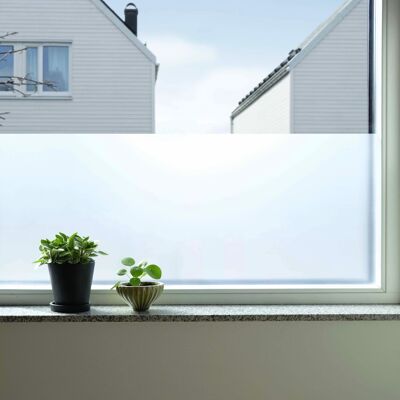 Escarcha blanca, película adhesiva estática para ventanas
