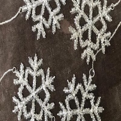 Antique Copper' Large Rhinestone Snowflake Decoration