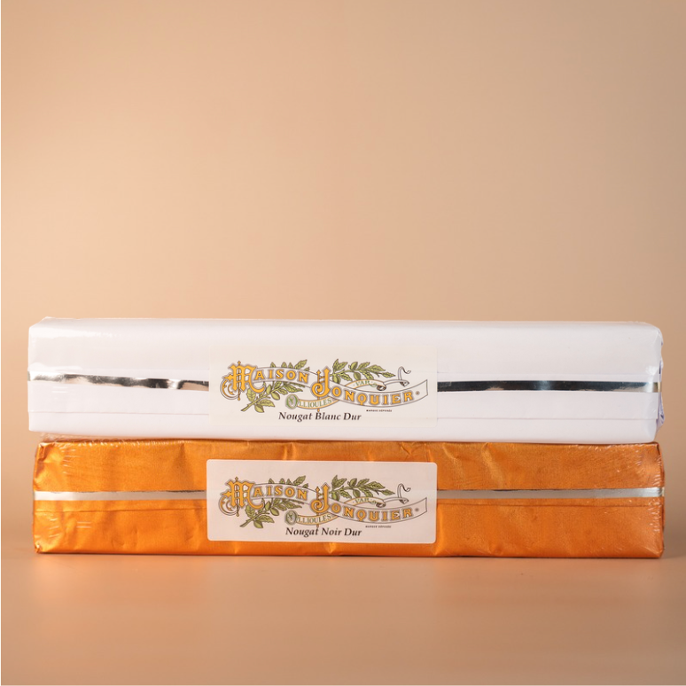 Christmas Nougat Box - 300g - Hard White and Hard Black
