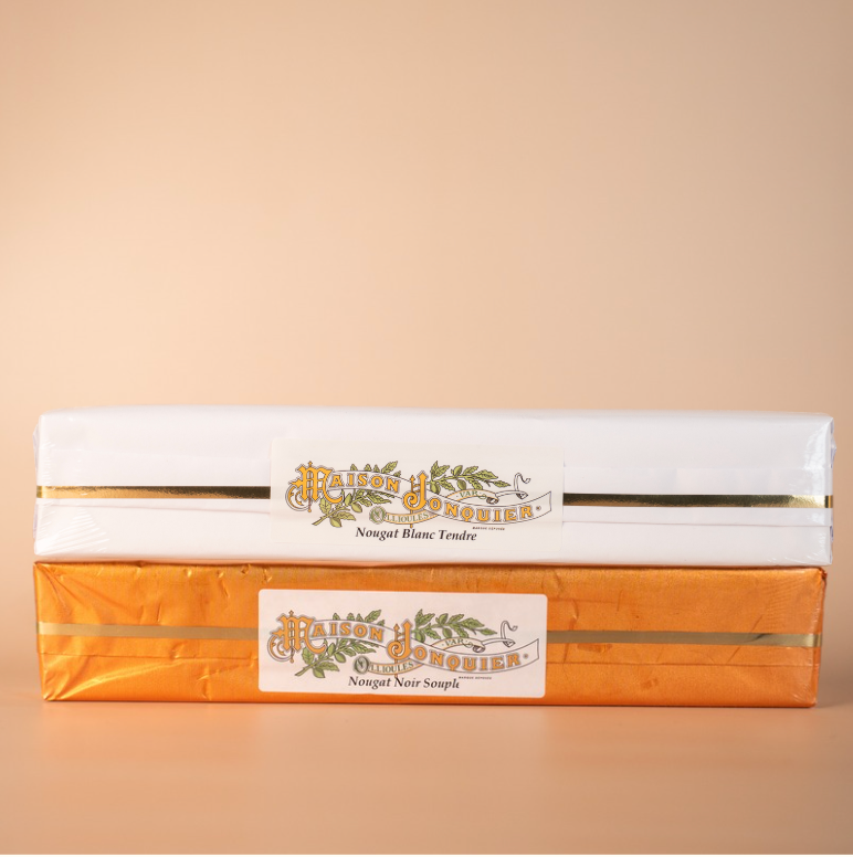 Christmas Nougat Box - 300g - Soft White and Soft Black