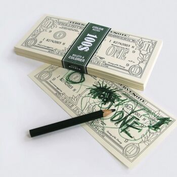 Bloc note dollars / 100$ 3