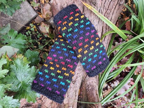 Liquorice Fingerless Mitts