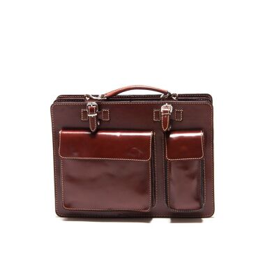 AW21 RC 308_MARRONE_Borsa con manico superiore