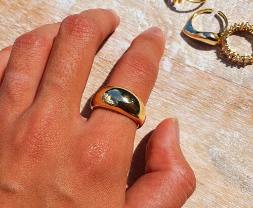 Women's Ring  Jewelry Gold Plated Gift Venus Paris
