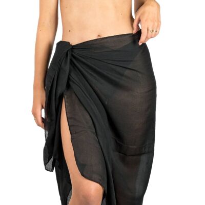 Tahití Sarong Clásico Negro