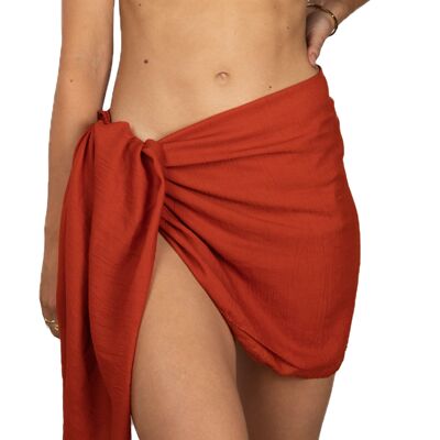 Tahiti Sarong Warm Terrakotta