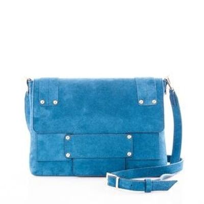 Suede Leather Cross Body Clutch Bag