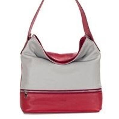 Pippa Premium Pebbled Mix Colour Leather Hobo Shoulder Handbag