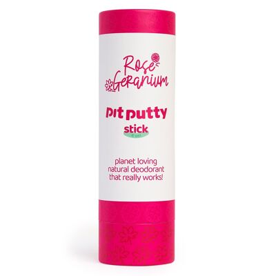 Rose Geranium, Pit Putty Natural Deodorant, Stick.