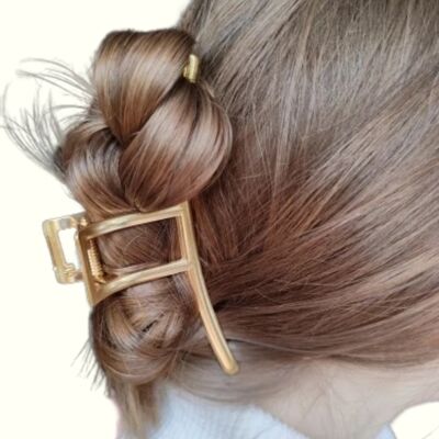 YOSMO Luxurious and Fun Metal Hair Clip Large size - Claw - Gold color