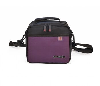 Lunchbag classic soft noir & lilac(boite. 0.6+0.8l) 2