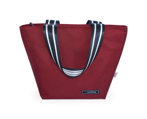 Lunch bag tote red