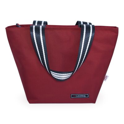 Lunch bag tote red