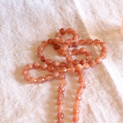 Sunstone Mala Necklace