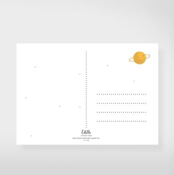 Carte postale "fusée spatiale" 2