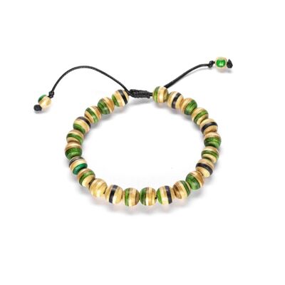 Green Recycled Skateboards Bracelet