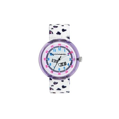 38951 - Lulu Castagnette analogue girl's watch - Fabric strap - Mini Lulu