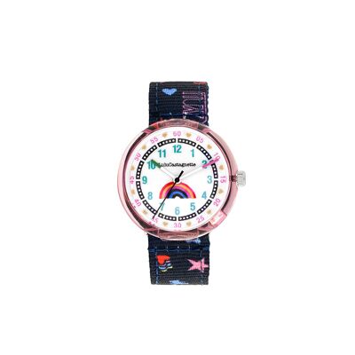 38952 - Lulu Castagnette analogue girl's watch - Fabric strap - Mini Lulu