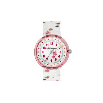 38954 - Reloj analógico para niña Lulu Castagnette - Correa de tela - Mini Lulu