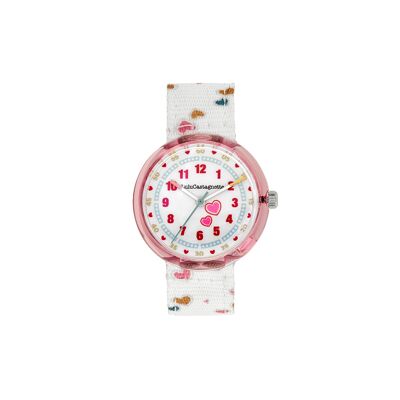 38954 - Lulu Castagnette analogue girl's watch - Fabric strap - Mini Lulu