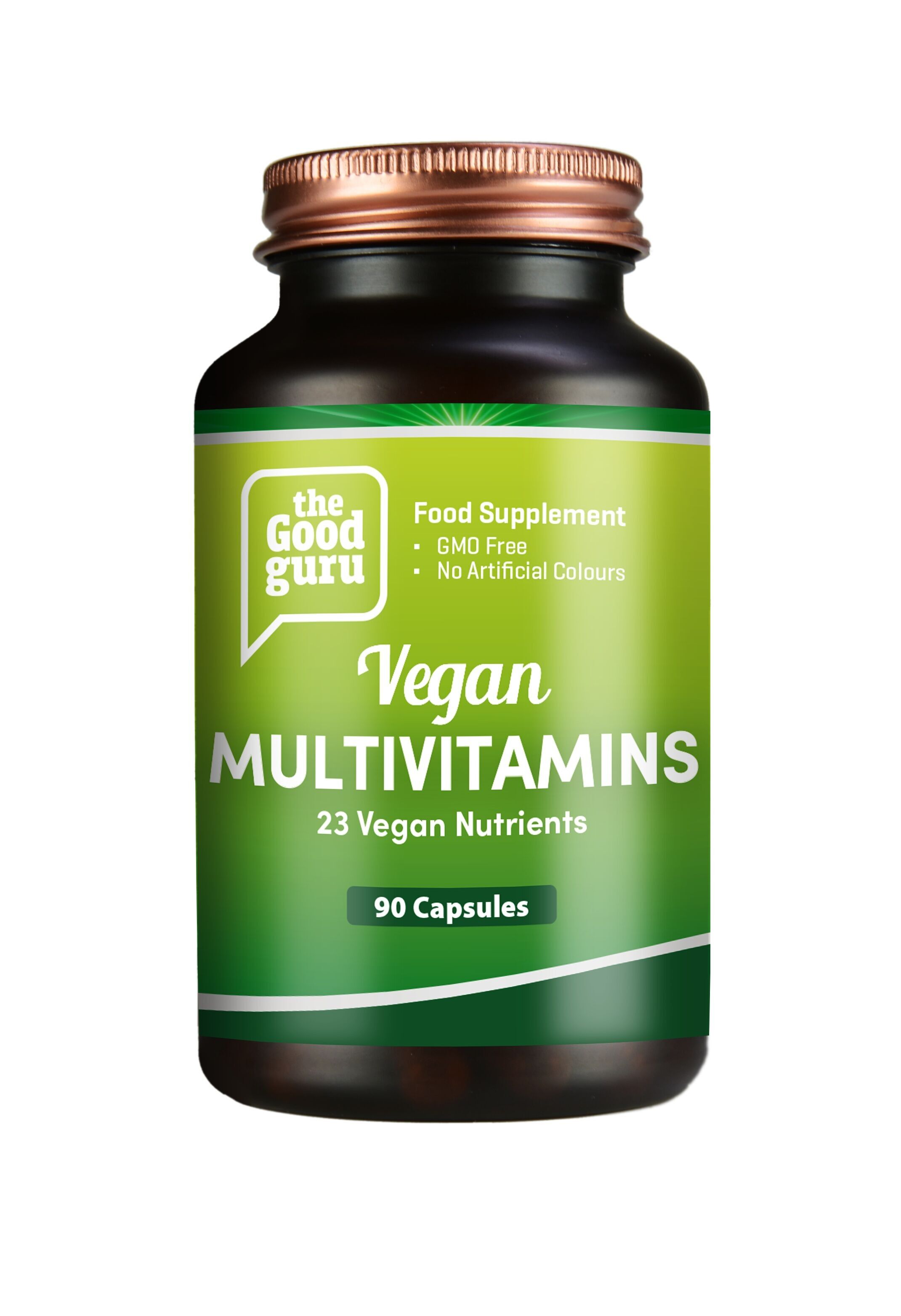 Veganes Multivitamin-Glas mit 90 Kapseln