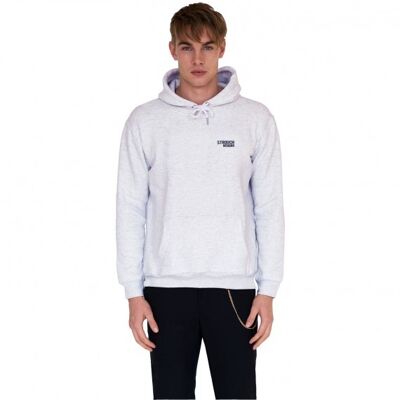 Grey hoodie small logo