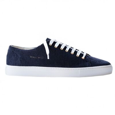 Navy corduroy sneakers