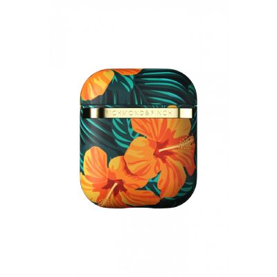 Orange Hibiscus AirPods Case - AirPods Case