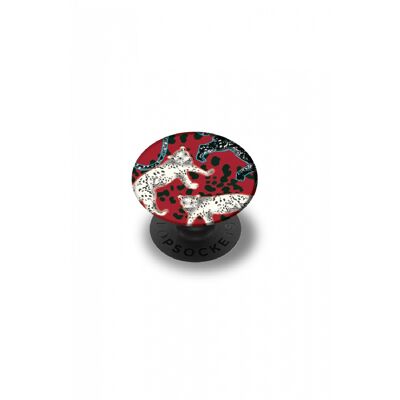 Samba Red Leopard PopSocket - iOS / Android