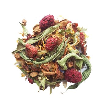 Tisane des enfants, Tisane fruitée BIO — Fraise, framboise et menthe - 100g 3