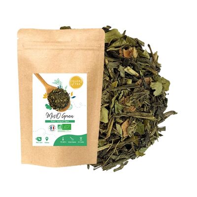 Mis'O Green, Fruity green tea - Grape, quince and fig - 100g