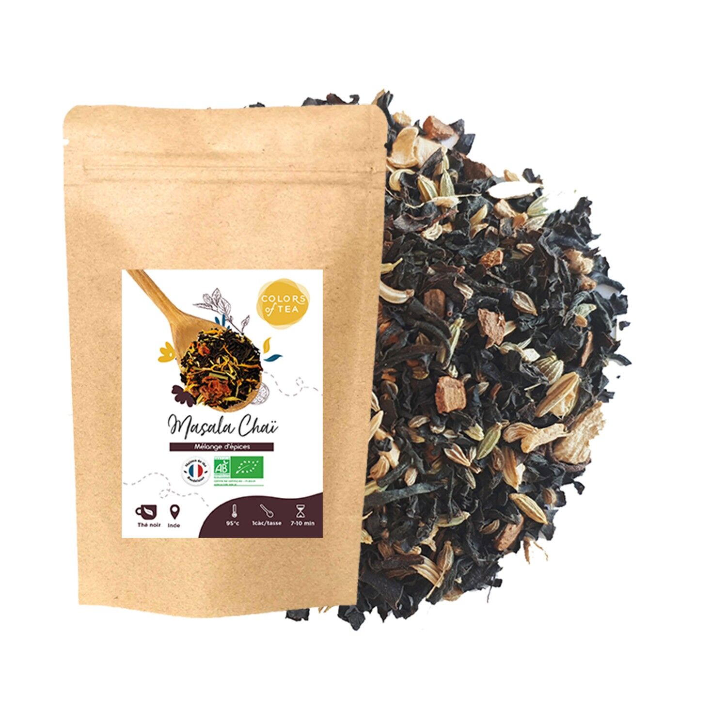 Masala Chaï, Tè nero piccante - Miscela di spezie - 100g