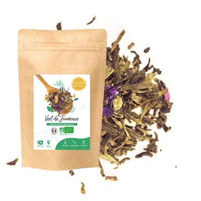 Vert de Jouvence, Fruity green tea - Goji berry and mandarin - 100g