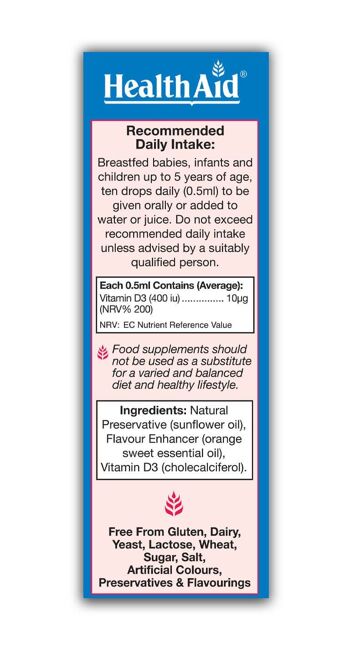 Gouttes Babyvit®-D 400iu 2