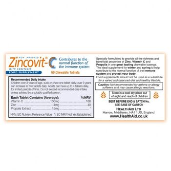 Comprimés de Zincovit®-C 2